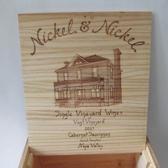 NICKEL & NICKEL WOOD WINE CRATE - Picture 8 of 9